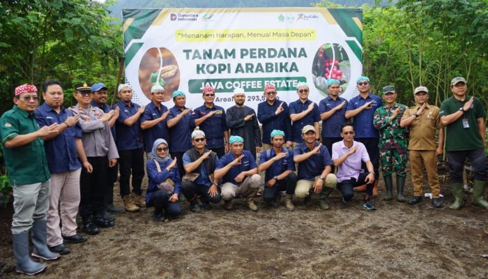 PTPN I Regional 5 Tanam Perdana Kopi Arabika Tahun 2025 di Bondowoso