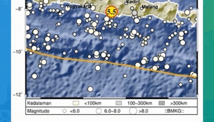 Gempa Berkedalaman 105 Km Terjadi di Pacitan, BMKG Tegaskan Tak Picu Tsunami