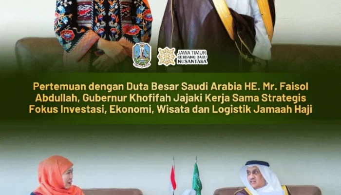 Gubernur Khofifah Bahas Kemudahan Akses dan Investasi dengan Dubes Arab Saudi