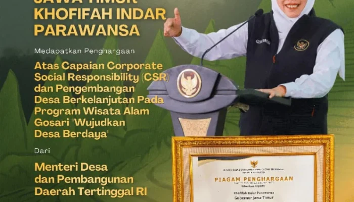 Gubernur Khofifah Indar Parawansa Raih CSR dan PDB Award 2026, Ajak Lintas Sektor Perkuat Desa Berdaya