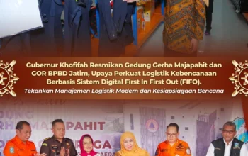 Gubernur Khofifah Fokus Digitalisasi Logistik Bencana Saat Resmikan Gedung Baru BPBD Jatim
