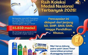 Jatim Cetak 45.839 Medali di SIMT Puspresnas, Gubernur Khofifah: SDM Unggul Terus Kita Siapkan