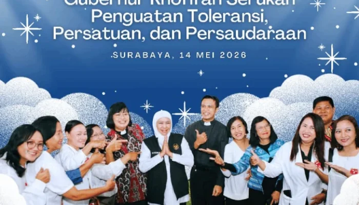 Gubernur Khofifah Serukan Persatuan Lintas Umat di Hari Kenaikan Yesus Kristus