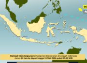 Bibit Siklon 96W Terpantau di Samudera Pasifik Utara Papua