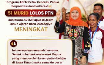 Khofifah Apresiasi Keberhasilan Program ADEM Papua, Kuota Tahun Ajaran Baru Meningkat