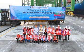 Arus Peti Kemas Internasional TTL Tumbuh 90 Persen, COSCO Resmi Buka Layanan Surabaya–Tiongkok