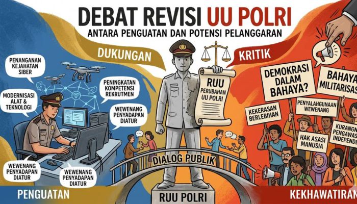 DPR dan Pemerintah Ketok Palu UU Polri, Atur Pensiun hingga Jabatan Sipil