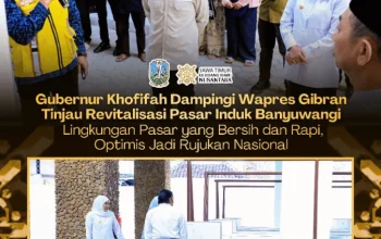 Gubernur Khofifah Dampingi Gibran Tinjau Pasar Induk Banyuwangi, Revitalisasi Tingkatkan Daya Saing UMKM