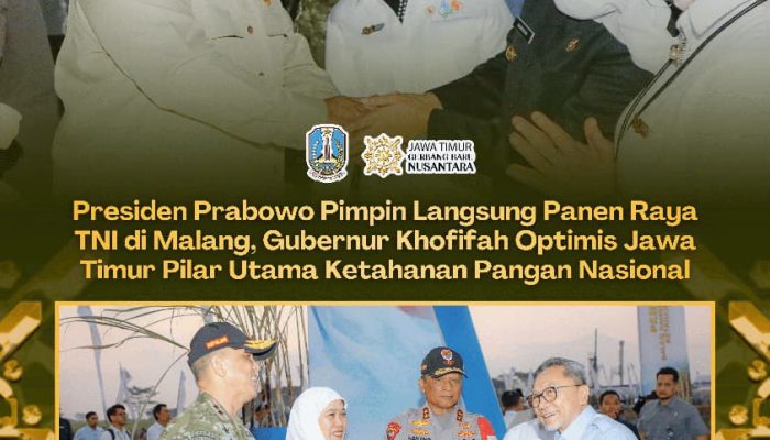 Panen Raya Serentak di 43 Titik, Gubernur Khofifah Sebut Kolaborasi Jadi Kunci Kedaulatan Pangan Indonesia