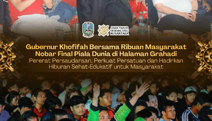 Gubernur Khofifah Apresiasi TVRI Jatim, Nobar Final Piala Dunia 2026 Satukan Ribuan Masyarakat