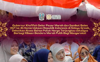 Pasar Murah dan Pembagian Bendera Merah Putih, Langkah Gubernur Khofifah Kendalikan Inflasi dan Bangkitkan Cinta Tanah Air