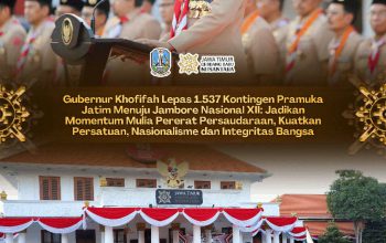 Gubernur Khofifah Bekali Kontingen Pramuka Jatim dengan Pesan Jaga NKRI di Jambore Nasional XII