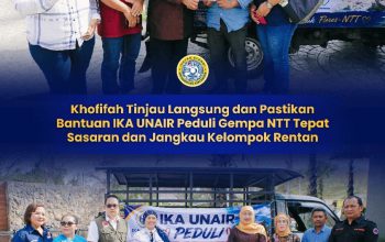 Peduli Korban Gempa Flores, Gubernur Khofifah Pastikan Bantuan IKA UNAIR Tak Menumpuk di Satu Lokasi