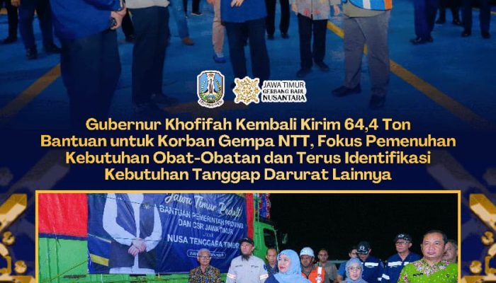 6. Jawa Timur Bergerak untuk Korban Gempa NTT, 64,4 Ton Bantuan Diberangkatkan dari Tanjung Perak