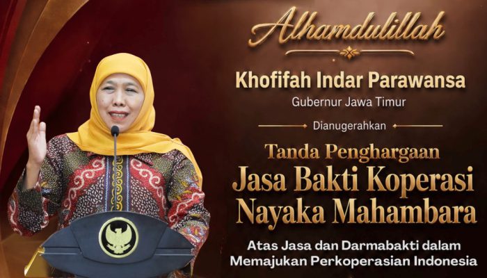 Gubernur Khofifah Raih Penghargaan Koperasi Award 2026, Dorong Modernisasi dan Digitalisasi Koperasi