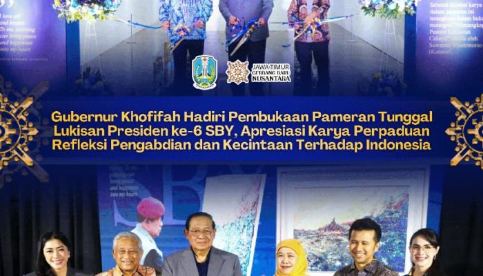 Lukisan SBY tentang Tsunami Aceh Bikin Khofifah Terkesan: Tragedi Diterjemahkan Menjadi Seni