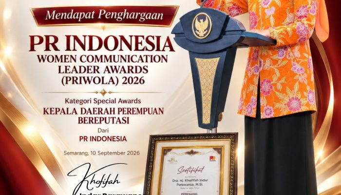 Penghargaan PRIWOLA 2026 untuk Khofifah, Dorong Perempuan Berani Jadi Pemimpin