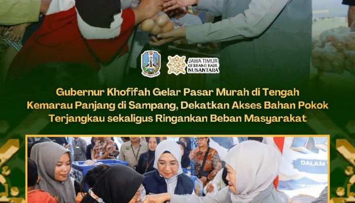 Warga Terdampak Kekeringan Dapat Sembako Bersubsidi, Khofifah: Daya Beli Harus Terjaga