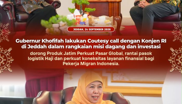 Pasar Haji-Umrah Arab Saudi Dibidik, Khofifah Dorong Produk UMKM Jatim Tembus Tanah Suci