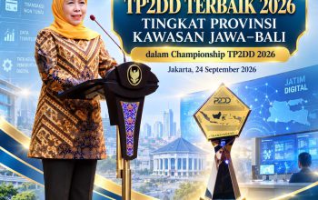 Jawa Timur Raih Penghargaan TP2DD Terbaik 2026, Khofifah: Digitalisasi Harus Beri Nilai Tambah