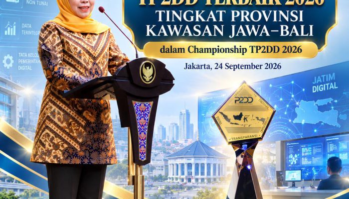 Jawa Timur Raih Penghargaan TP2DD Terbaik 2026, Khofifah: Digitalisasi Harus Beri Nilai Tambah