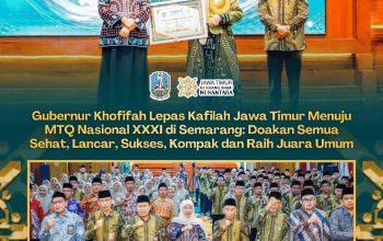 Khofifah Dorong Kafilah Jatim Jadi Juara Umum MTQ Nasional dengan Akhlak dan Karakter
