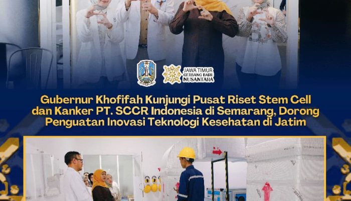 Khofifah Bidik Penguatan Ekosistem Riset Kesehatan, Stem Cell Jadi Salah Satu Andalan
