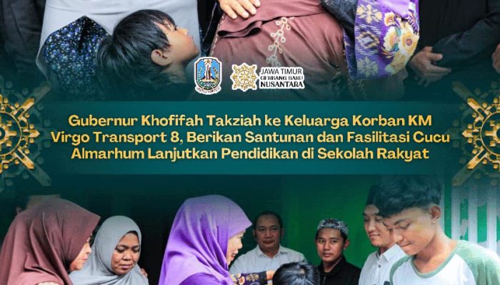 Khofifah Beri Penguatan untuk Keluarga Korban KM Virgo, Akses Sekolah hingga Bantuan Usaha Disiapkan