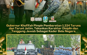 6. 334 Taruna dari 6 SMAN Taruna Jatim Jalani Pembaretan, Khofifah Tekankan Karakter dan Kepemimpinan