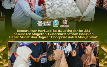 Harga Sembako Terjangkau, Khofifah Buka Pasar Murah ke-161 di Pojoksari Magetan