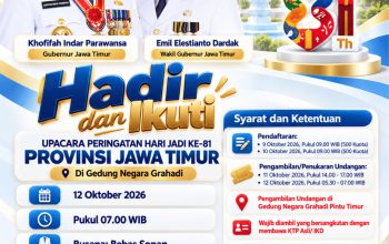Grahadi Jadi Magnet Warga, 500 Undangan Upacara HUT ke-81 Jatim Habis dalam 31 Detik