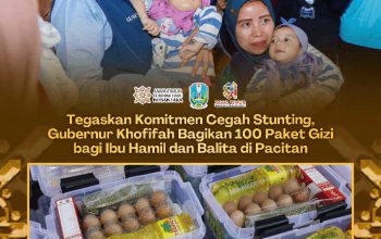 Bantu Penuhi Gizi Ibu dan Anak, Khofifah Gandeng Baznas Jatim Salurkan Bantuan di Pacitan