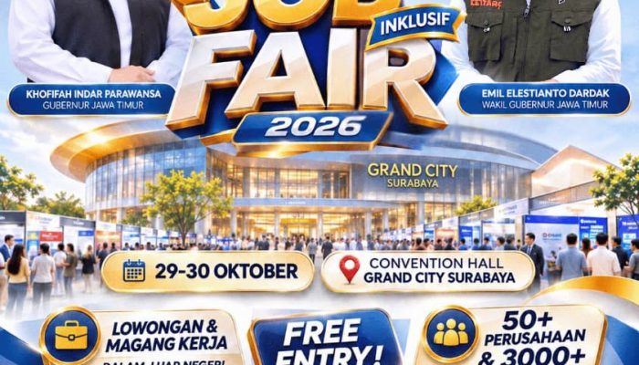 Rayakan HUT ke-81 Jatim, Khofifah Hadirkan Job Fair dengan 4.807 Lowongan Kerja