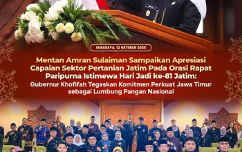 Rapat Paripurna Istimewa HUT ke-81 Jatim, Mentan Amran Apresiasi Kekompakan Khofifah dan DPRD
